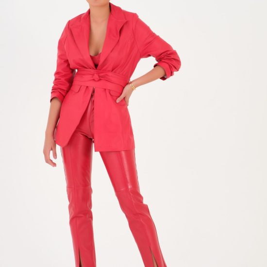 Calça Stretch Skinny Com Abertura
